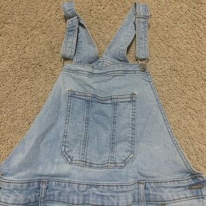 Women’s Ripped Jean Overalls